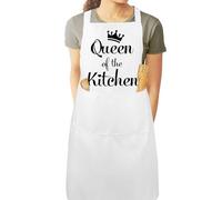 OZOSHINE Aprons for Women Kitchen Cooking Gifts for Her Mothers Day Gifts for Mum Birthday Gifts for Women Mummy Grandma Gift White Apron Retirement Gifts for Woman Baking Gift Easter Presents