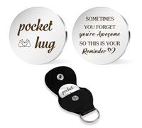 OZOSHINE Graduation Gift Inspirational Pocket Hug Keychain Little Reminders Motivational Cheer Up Gifts for Women Friend Bestie Student Girl Boy Secondary School Back to School Supplies