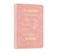 OZOSHINE Thank You Teacher Gifts for Women Teacher Notebook Best Teachers Gifts End of The Year End of Term Presents for Women Her Nursery Assistant Retirement Gift Leaving Present Leather Journal
