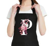 OzosKeiw Personalized Aprons for Women with Pockets, Cute Aprons for Women Chef Baking, Cooking Gifts for Mom Birthday, P, One Size