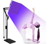 OZPPM Sunbathing Tanning Lamp,Face Tanning Lamp,45W 225LED 460nm Sunbathing Lamp,Large Area Lighting for Body & Face, Glasses And Bracket, for Wheat Skin, Indoor, And Beauty Salons,Blue