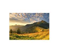 OZPWBVY Landscape Canvas Prints Painting-Mountain Tree Clouds-Nature Wall Art Picture-Poster for Living Room Bathroom Decor 70x105cm27x41in Unframed