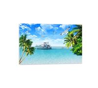 OZPWBVY Landscape Canvas Prints Painting-Sea Birds Tree-Nature Wall Art Picture-Poster for Living Room Decor Ready to Hang 40x60cm16x24in Wrapped Canvas
