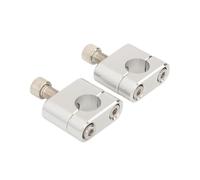 OZRWT CNC Motorcycle Universal Handle Bar Handle Fat Bar Risers Mount Clamp Adaptor 22mm 28mm For Pit Dirt Bike Racing Accessories ATV(22mm silver)