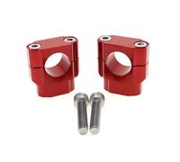 OZRWT CNC Motorcycle Universal Handle Bar Handle Fat Bar Risers Mount Clamp Adaptor 22mm 28mm For Pit Dirt Bike Racing Accessories ATV(28mm red)