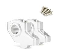 OZRWT Compatible With CBF1000 2006-2019 CBF 500 CBF 600 22mm 7/8" Offset Handle Bar Riser Raised Extend Handlebar Mounting Risers(Matte Silver)