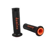 OZRWT Handle Grip Motorcycle Handlebar Grip Domino ATV Dirt Pit Bike Racing Motocross 7/8 "22 24MM Gel Rubber Brake Universal Grips(Black orange)