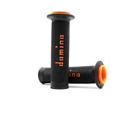 OZRWT Handle Grips Pro Taper Motorcycle Grips Domino Dirt Pit Bike Motocross Handlebar Rubber Gel Hand Grip Brake Hands 7/8" 22mm(BLACK-ORANGE)