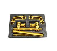 OZRWT Motorcycle 7/8" 22mm CNC Handlebar Removable Adjustable Steering Handle Bar System 125cc Pit Bike Dirt Bike Motocross Scooter(Gold)