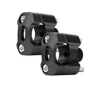 OZRWT Motorcycle Handlebar Clamp 22mm 28mm For 7/8" Motorbike 1 Pair Handlebar Risers Adapter Off Road Motorcycle Bar Clamps(Black)