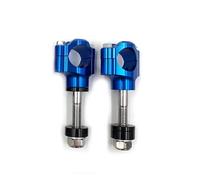 OZRWT Motorcycle Handlebar Clamp CNC Aluminum Alloy Bar Clamps 1 1/8" 28mm Compatible With CRF KX Handle Bar Riser(12mm Blue)