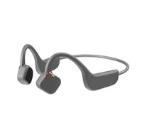 OZSSD Bone Conduction Bluetooth Headphones, Air Open Ear Wireless Touch Earphones with Mic, HD Noise Reduction IPX7 Sweat Resistant for Sports Hiking Running Driving,Gray