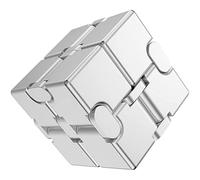 OZSSD Infinity Cube, Speed Cube,Puzzle Cube Aluminum Alloy Metal Magic Cube, Relieve Stress Anxiety Fidget Desk Toy, Sturdy, Heavy, ADHD, Autism,White