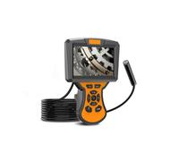 OZSSD IP68 HD Borescope Inspection Camera,8Mm Industrial Endoscope with 5'' Screen, Hard Cable with Adjustable LED Lights, for Automotive, Home, Wall, Pipe, Car,10m