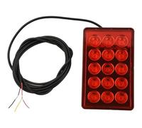 OZSSD Third Strobe Flashing Tail Brake Light,F1 Style 15 LED Rear Stop Light Universal Car Lights Signal Lamp Car Accessories,Red