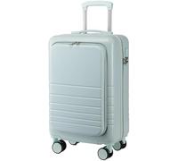 OZSSLJJ Lightweight Hard Shell Travel Suitcase - Airline Approved Luggage for Easy Travel(Blue,24in)