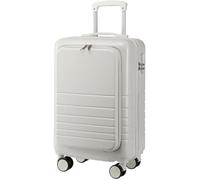 OZSSLJJ Lightweight Hard Shell Travel Suitcase - Airline Approved Luggage for Easy Travel(White,24in)