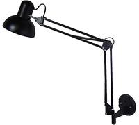 OZSSLJJ Long Arm Wall Lamp Black Industrial Swing Arm Wall Lamp Aluminum Double Arm Folding Architect Work Wall Mount Lighting