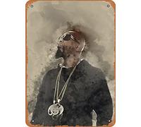 OZSSLJJ Warter Color Tech N9ne Metal Tin Sign Poster Vintage Art Wall Decor 12 x 8 inch