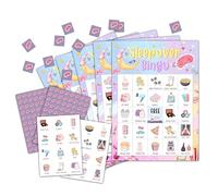 OZTEMETY Sleepover Bingo, Spa Bingo, Slumber Bingo Game for Adults Families Large Group, Spa Party Favors, Sleep Over Party Games, 24 Players Bingo Cards, D06