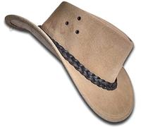 Oztrala Jacaru Hat Suede Leather Cowboy Men's Womens Childrens Kids Australian Outback Western Aussie WS 1007 UK
