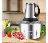 OZTYSGXM Heavy Duty Kitchen Vegetable Cutter, Electric Meat Grinder Convenient Food Processor Three-Speed with Handle Vegetable Mincer Multi-Purpose Food Processor,3L