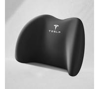 OZWALN Car Lumbar Support Cushion for Tesla Model 3 Model Y Model S Model X Ergonomic Back Support Cushion Back Cushion Lumbar Cushion Emblem Lumbar Support Cushion Accessories,Black
