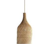 OZWJDY 12-inch Woven Pendant Light Bohemian, Southeast Asian, Chinese, Nordic, Wabi-Sabi-Inspired Multi-Style Ceiling Light Fixture Suitable for Bedrooms, Hotels, Studies, Entryways, and Dining Rooms