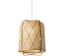 OZWJDY 16in Handcrafted Woven Pendant Light Bohemian, Wabi-Sabi, Nordic Multi-Style Ceiling Light Fixture Retro Lamp Suitable for Bedrooms, Hotels, Study Rooms, Dining Areas, Entryways, and More
