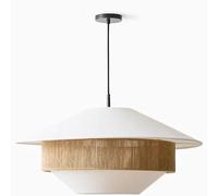 OZWJDY 20in Woven Pendant Light Bohemian, Wabi-Sabi, Nordic Multi-Style Ceiling Light Fixture Suitable for Bedrooms, Hotels, Study Rooms, Dining Areas, Entryways, and More Retro Lamp