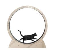 OZWYCY Cat running Wheel Cat Treadmill Roller Drum Silent Solid Wood Cat Climbing Frame Exercise Walking Fitness Dog Running Wheel Toy Cat Toys(M)