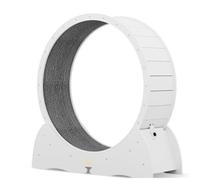 OZWYCY Cat running Wheel Installation-free Cat Treadmill, Cat Roller, Cat Silent Exercise Running Wheel, Solid Wood Toy Cat Climbing Frame Cat Toys(White,L)