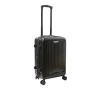 OZWYCY Suitcase Fashionable Zipper Suitcase for Men, 20-inch High-end Multi-Function Double-Row Spinner Suitcase for Women Luggage(Black)