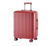 OZWYCY Suitcase Red Festive Suitcase, Bride's Wedding Dowry Suitcase, 20-inch Bride's Wedding Password Leather Suitcase Luggage(24)