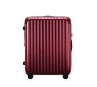 OZWYCY Suitcase Ultra-Light Polycarbon Aluminum Fiber Suitcase Silent Universal Wheel Trolley Case for Men and Women Luggage(Red)