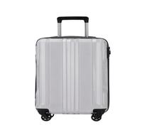 OZWYCY Suitcase Ultra-Light Polycarbon Aluminum Fiber Suitcase Silent Universal Wheel Trolley Suitcase for Men and Women Luggage(White,C)