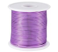 OZXCHIXU 12 Gauge Light Purple Aluminum Craft Wire (105FT) - Anodized for Jewelry Making, Beading Floral, Plant Gardening, Sculpting & Modeling Craft Wire (Light Purple #22, 2mm)