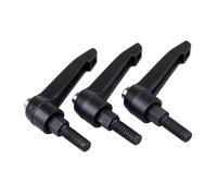 OZXJW 1Pc Black M5 M6 M8 M10 Male Threaded Bolt Clamping Lever Machinery Adjustable Handle Locking External Knob Metalworking L Type(M6X32)