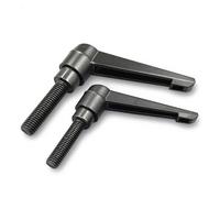 OZXJW 1PC M5 M6 M8 M10 Clamping Handle Screws Bolt Clamping Lever Machinery Adjustable Handle Locking External Male Thread Knob(M5X12)
