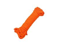 OZXLH 10meter 7mm Colored Twisted Cord Rope 100% Cotton Woven Rope Cords Craft Decorative DIY Handmade Bag Drawstring Belt Accessories(Orange)