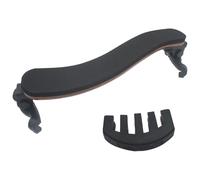 OZXNO 1 Pcs Violin Shoulder Rest for 4/4 and 3/4 and 1 Pcs Violin Practice Mute Imitation Wood Grain Shoulder Rest for Violin with Collapsible and Height Adjustable Feet