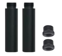 OZXNO 2pcs Mic Stand Extension Tube 5/8" Microphone Extension Pipe Microphone Stand Extenders with 2 pcs 3/8" to 5/8" Adapter for Desk Stand Arm Stand