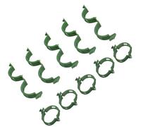 OZXNO 300pcs Plant Support Clips Plastic Tomato Clip Garden Vine Clips for Climbing Plants for Tomato Cucumber Grape Vegetables Plants (Green)