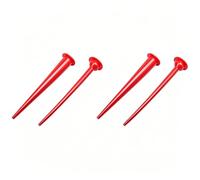 OZXNO 4Pcs Sausage Caulking Gun Nozzle Plastic Caulking Applicator Nozzles Tip Red Caulk Extension Nozzle