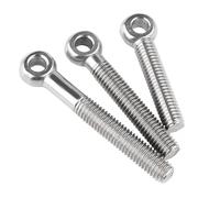 OZXZH M5-M12 A2-70 304 Stainless Steel Ring Link Bolt Fisheye Eye Slip Hole Screw Machinery Shoulder Lifting Bolts(25mm,M10-1PCS)