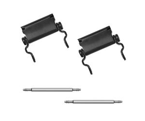 Ozzagar Watch Adapter Compatible with LEATHERMAN TREAD Multitool Bracelet Compatible with 24 mm Lug Width Watch, Made of Precision Machined Stainless Steel (24mm, Black), LINK-24MM-BLACK