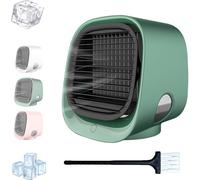 Ozzi Cool, Airabreeze Air Conditioner, 2025 New Portable Cooling Fan Humidifier, 4 Speed Settings, Cooling In 90 Seconds for Bedroom, Office And Camping (green)