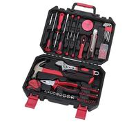 OZZO 100 Pieces Tool Kit Set Box & Organiser Case | Basic DIY Repair Hand Tools for Home | All Purpose General Household for Starter Men & Women
