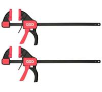 OZZO 300mm Dual Action Bar Clamp for Woodwork - 2 Piece Set | Heavy Duty Spreader with 65KG Load | Quick Grip Woodworking Tools | Fast Release Mechanism