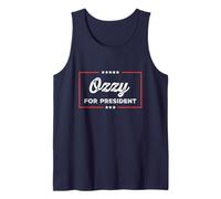 Ozzy For President Retro Merch Sarcastic Humor Ozzy Fan Tank Top